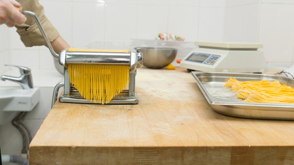 Chef cooking a pasta