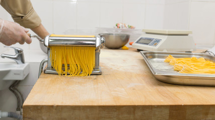 Chef cooking a pasta