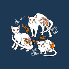 oh, no you cat got a tattoo