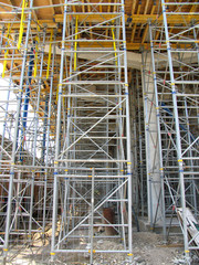 Baugerüst beim Neubau