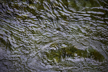 Wasser Oberfläche Wellen Struktur flüssig Makro