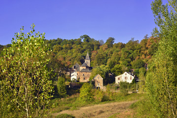 Fototapeta na wymiar Mazerolles (12270 Najac), département de l'Aveyron en région Occitanie, France