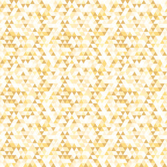 Obraz premium Geometric vector pattern with triangles. Geometric modern golden ornament. Seamless abstract background