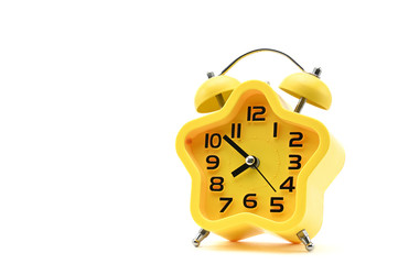 Alarm clock on isolated background