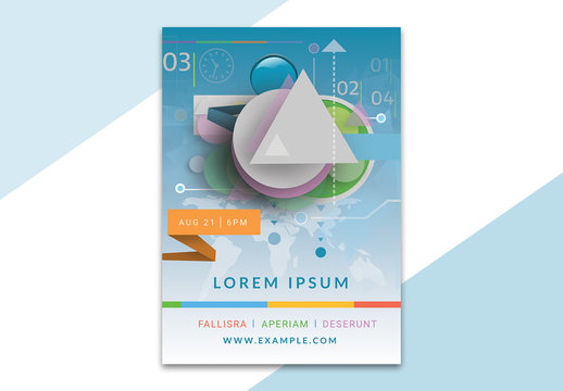 Poster Layout with Geometric Elements