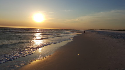 Fototapeta na wymiar Sunset on Florida beach