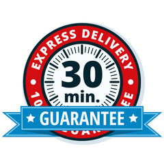 30 minutes Express Delivery illustration