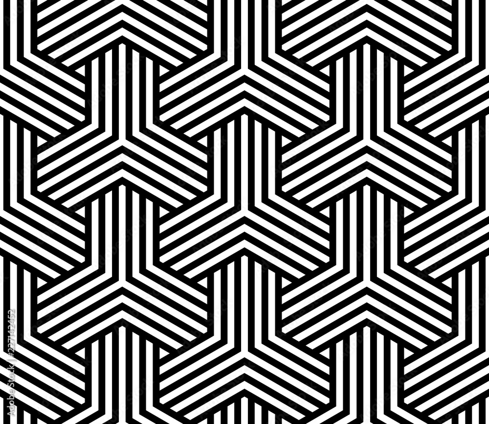 Poster vector geometric pattern. seamless braided linear pattern.
