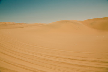 Fototapeta na wymiar Sand Dunes in a South American Desert