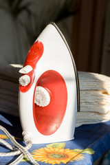 iron, ironing, housework, simplicity, cleanliness and comfort, concept