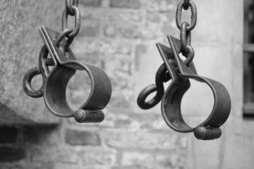 I have a dream. The end of slavery. Symbol of slavery-shackles