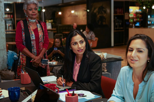 Businesswomen working in office