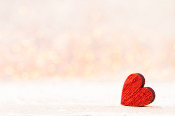 Obraz premium Two Hearts. Valentines day greeting card.