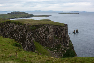 Cliffs in Scotland by the sea