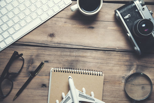 keyboard with travel concept