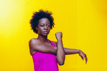 Fitness Portrait of Black Woman