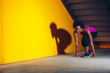 Fitness Portrait of Black Woman