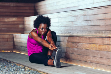 Fitness Portrait of Black Woman