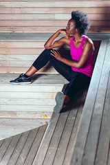 Fitness Portrait of Black Woman