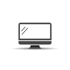 tv monitor pc icon vector illustration screen