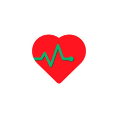 heart icon. concept of health and a healthy way of life