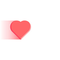 heart icon. flat design isolated on white. vector