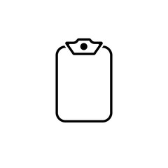 checklist design icon. Vector flat style symbol.