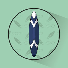 Tropical surfing lifestyle theme