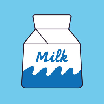 Milk carton box icon.