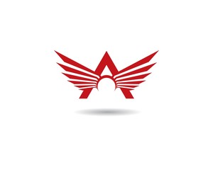 A letter wing logo