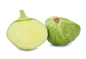 fresh baby pumpkin isolated on white background