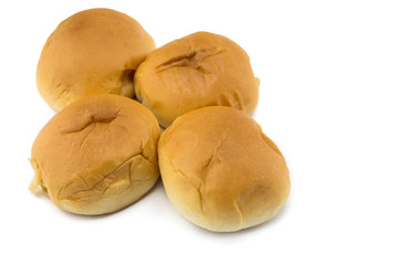 bread on a white background