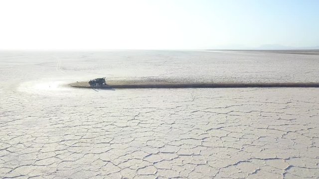Somewhere in nowhere, somewhere in  the end of the world, somewhere in the white color, salt lake.