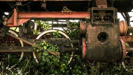 Abandoned train in Romania