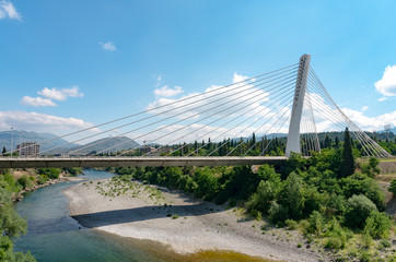 The Millennium Bridge in Podgorica