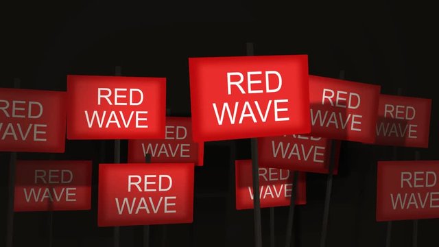 Picket Sign Protest Series - Red Wave Version