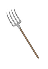 pitchfork illustration design