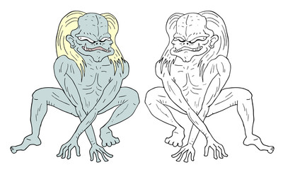 Imaginative alien illustration