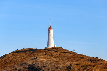 Reykjanesviti or Reykjanes Lighthouse, Iceland.