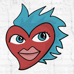 Funny heart love