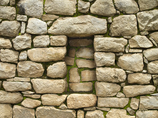 Blank Incan Shelf at Machu Picchu, Peru