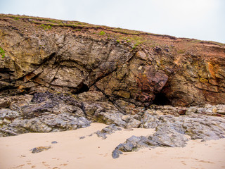 The rocks and amazing coastline at St Agnes in Cornwall