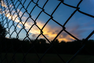 fence and sky