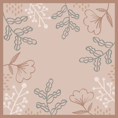 scarf pattern with leaf design