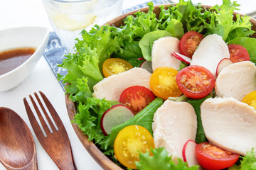 チキンサラダの写真素材