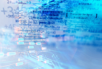 Fototapeta premium formuła nauki i abstrakcyjne równanie matematyczne