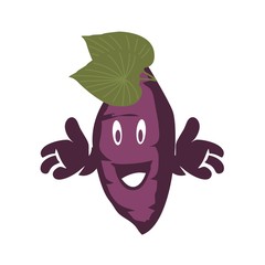 sweet potato mascot illustration
