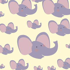 cute and adorable elephants pattern