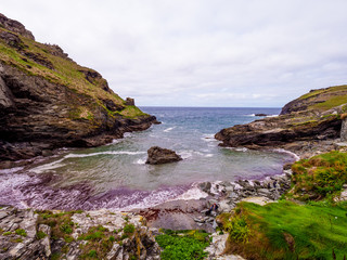 Fototapeta na wymiar Cornwall England - view over the amazing landcape at the coastline