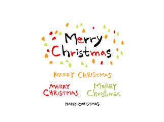 성탄절 카드 / 손으로 쓴 크리스마스 인사